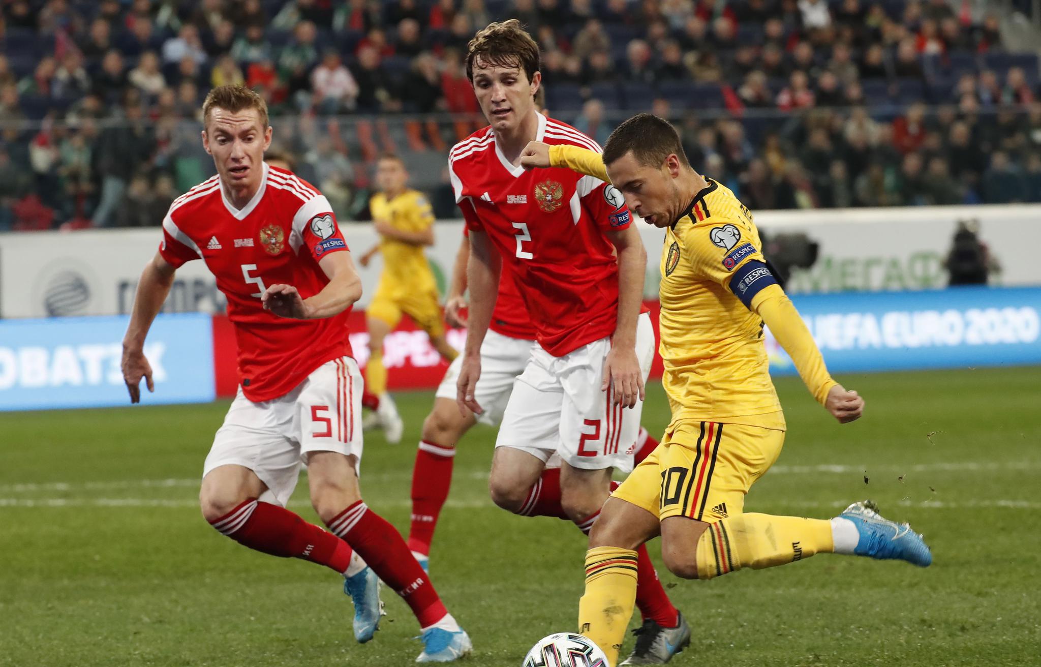 俄罗斯于比利时之间进行激烈对决